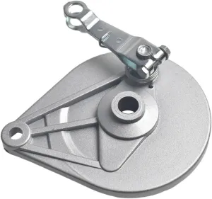 Rear Drum Brake Cover Shoes Assembly For Baja MB165 MB200 Warrior Heat Massimo 196cc 200cc 6.5hp Motorsports Mini Bike Dirt Pit Bike Motor Silver