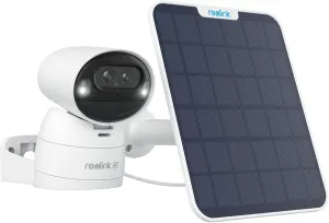 REOLINK Argus Track, 4K Solar Security Camera, Wireless Outdoor Camera, Pan & Tilt, Auto Zoom Tracking, 2.4/5GHz WiFi, 8MP Color Night Vision, AI Detection, No Extra Fee, Home Hub Compatible (Renewed)