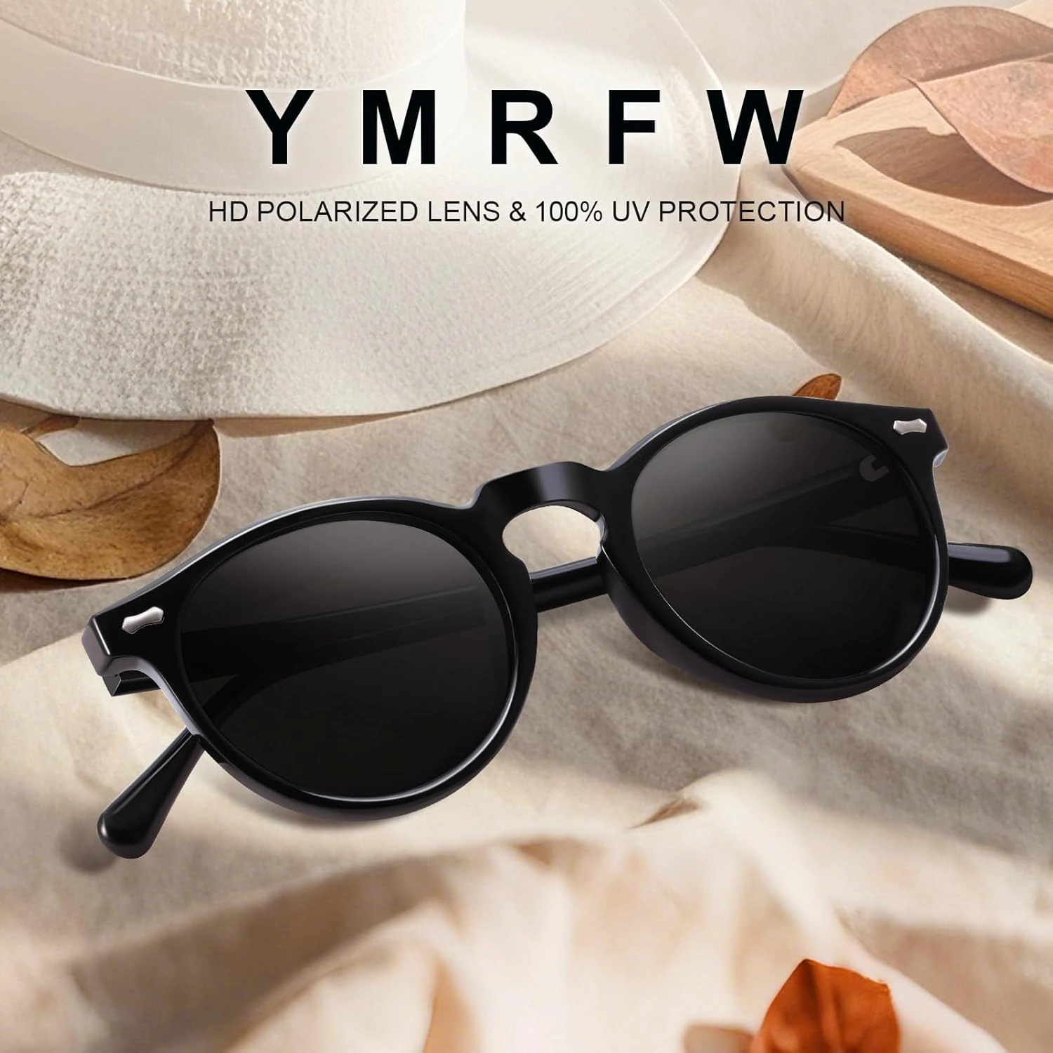 Retro Small Round Polarized Sunglasses for Women Vintage Style Circle Sun Glasses UV Protection