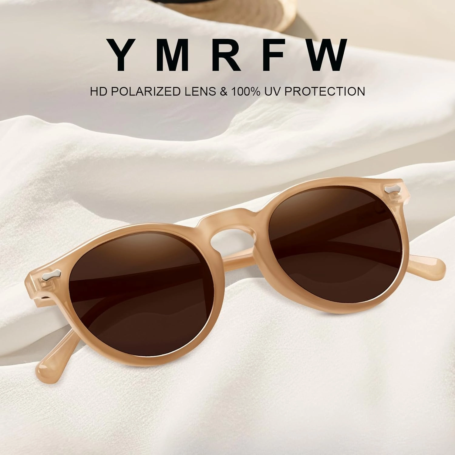 Retro Small Round Polarized Sunglasses for Women Vintage Style Circle Sun Glasses UV Protection