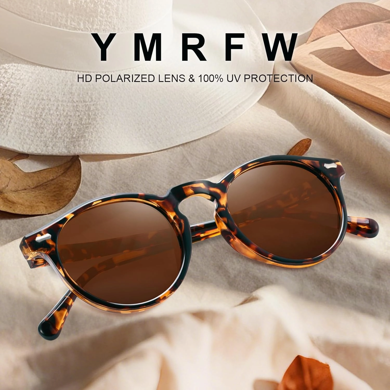 Retro Small Round Polarized Sunglasses for Women Vintage Style Circle Sun Glasses UV Protection