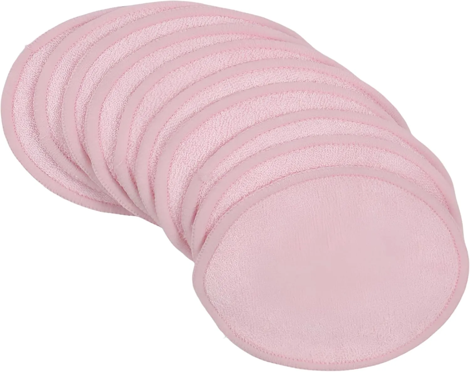 Reusable Organic Cotton Makeup Remover Pads – 10 Pcs Large 3.15" Rounds with Washable Mesh Laundry Bag – Eco-Friendly, Soft, and Durable Facial Cleansing Pads for All Skin Types (Grey)