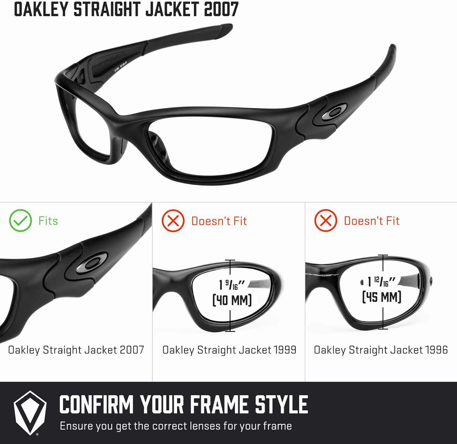 Revant MaxGrip® Temple Sleeves for Oakley Straight Jacket (2007) — Multiple Options