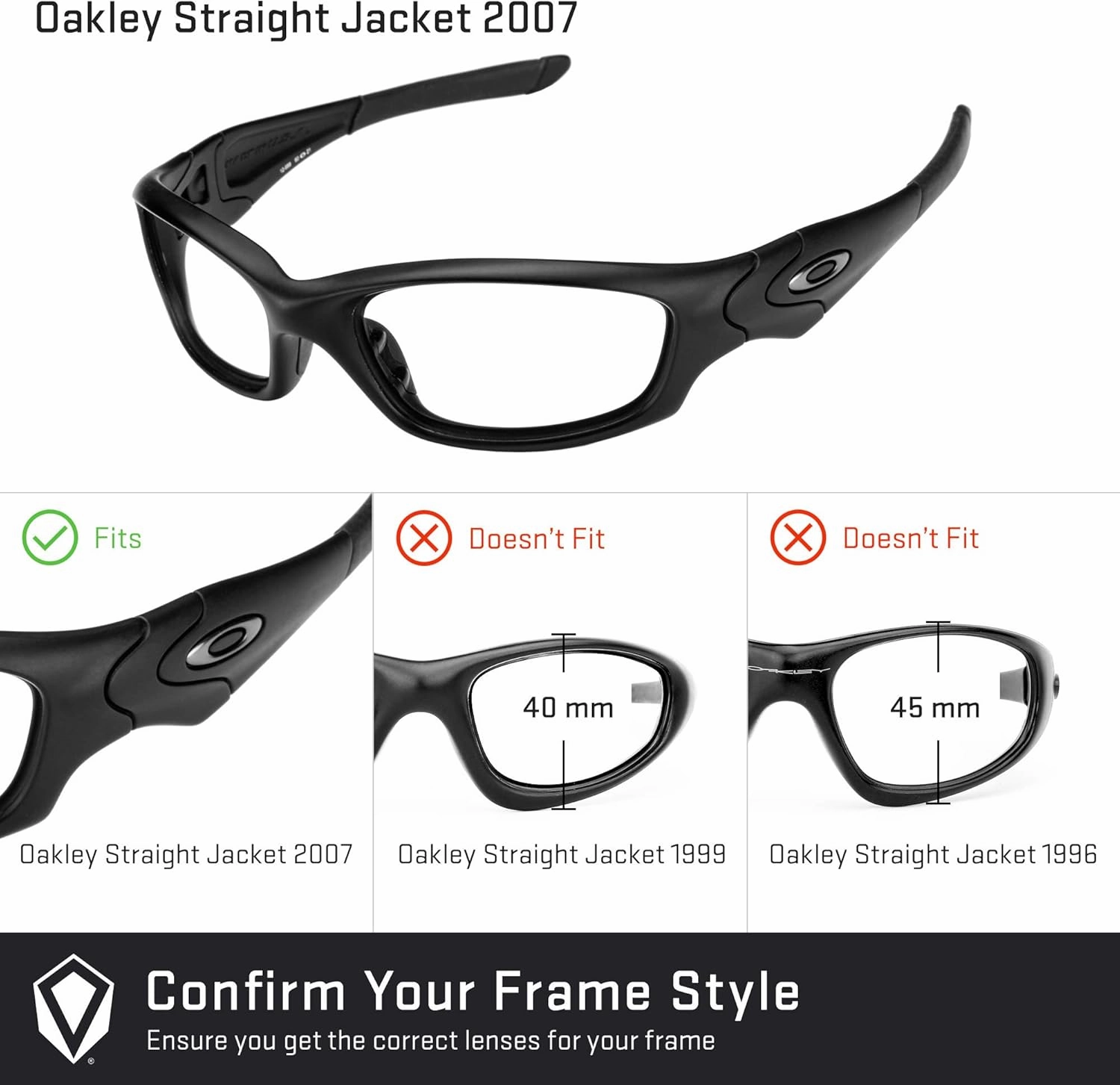Revant MaxGrip® Temple Sleeves for Oakley Straight Jacket (2007) — Multiple Options