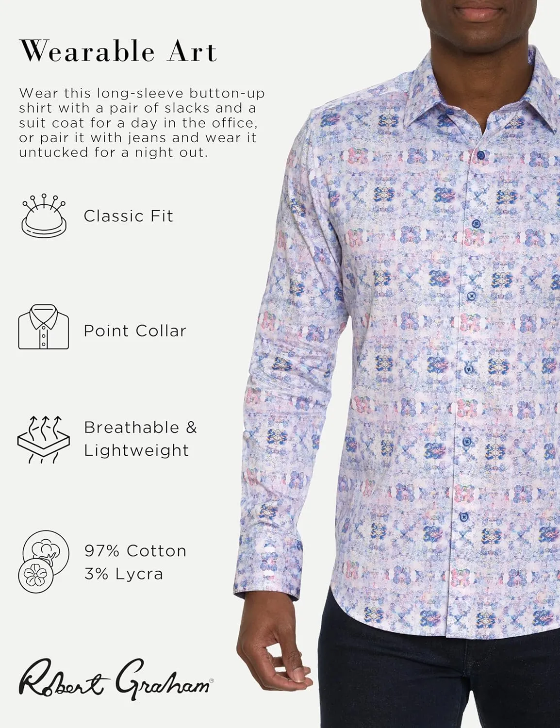 Robert Graham Men’s Trento Long-Sleeve Button-Down Shirt