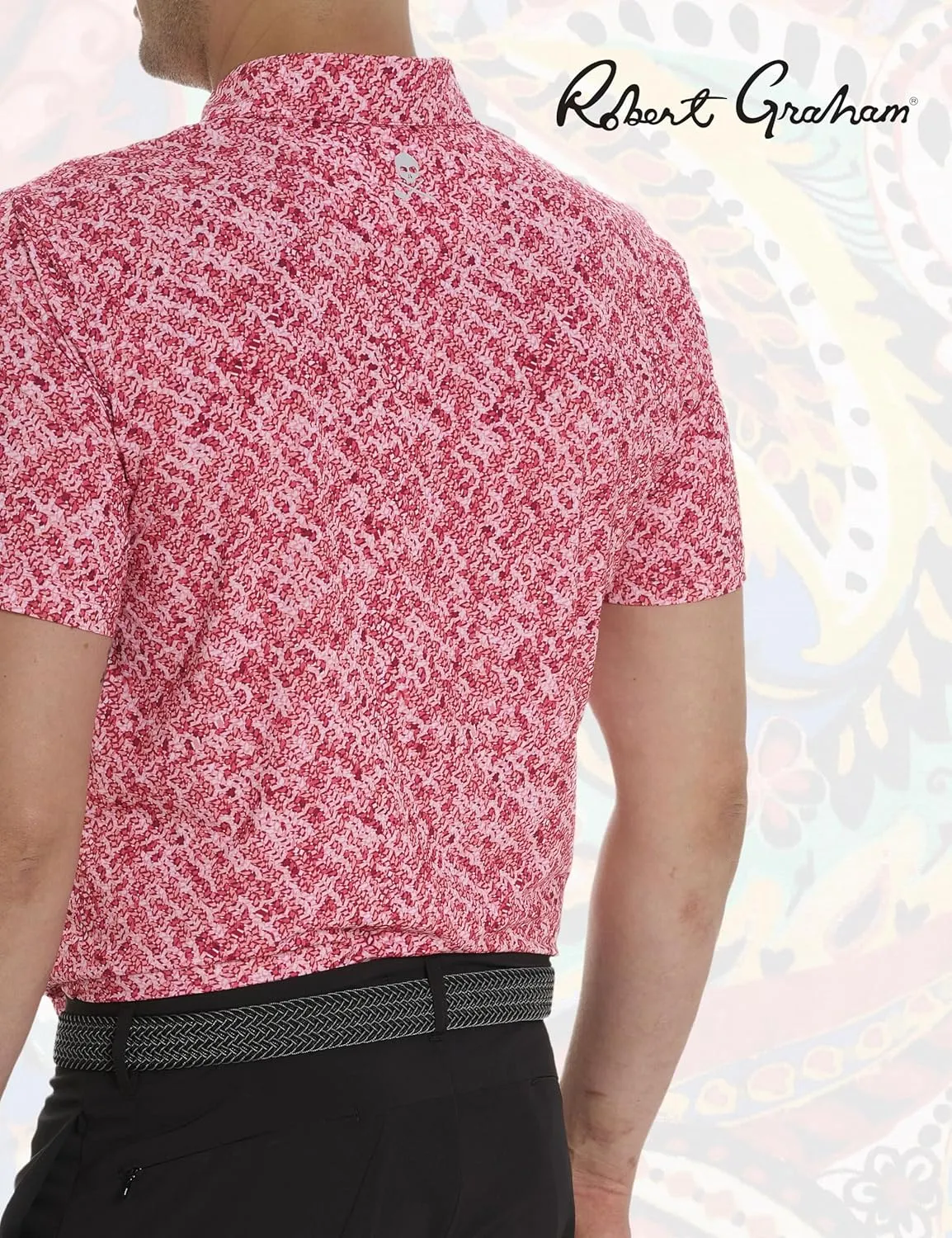 Robert Graham Men's Tyne Short Sleeve Knit Polo