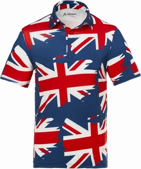 Royal & Awesome Golf Shirts for Men, Golf Polos for Men, Crazy and Funny Shirts for Men's, Bright, Colorful Design