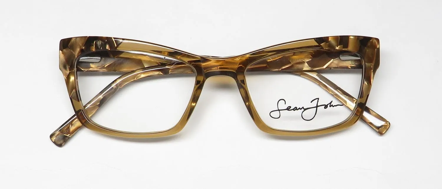 Sean John 6027 Cat Eye Eyeglass Frame/Glasses Colorful Celebrity Designer Womens