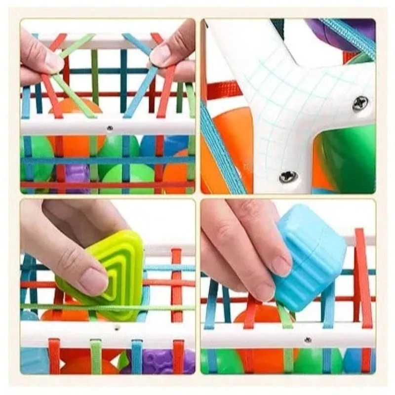 Sensory Toys Shape Sorter with 12 Pieces (1-3 Years)