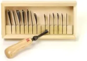 SET OF 14 POWER GOUGES