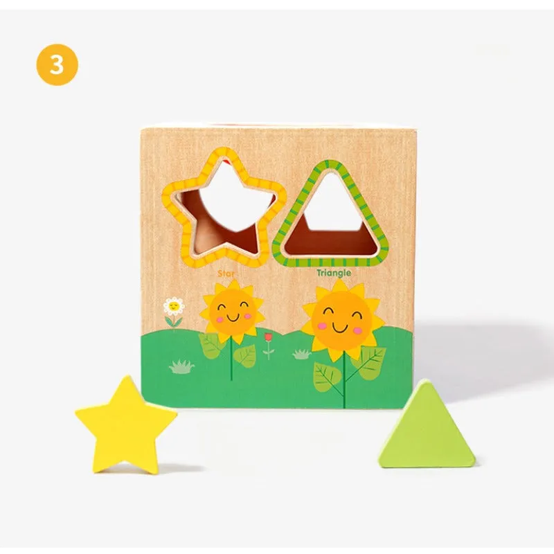Shape Sorting Touch And Feel Box