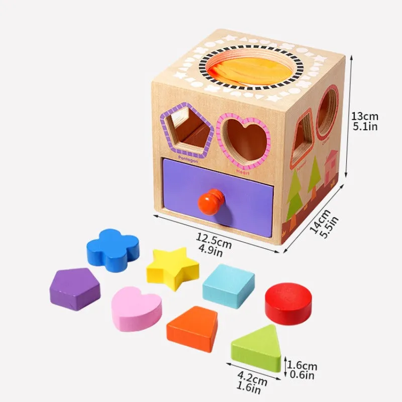 Shape Sorting Touch And Feel Box