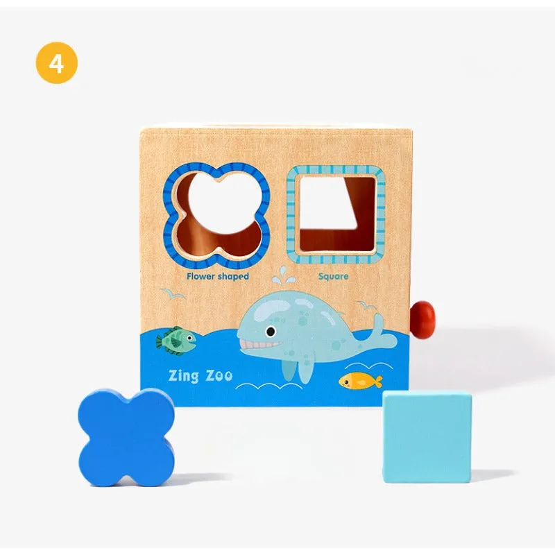 Shape Sorting Touch And Feel Box