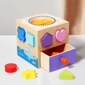 Shape Sorting Touch And Feel Box