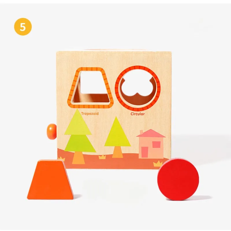 Shape Sorting Touch And Feel Box
