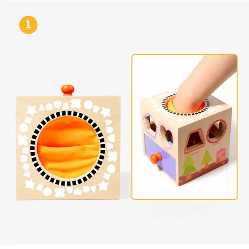 Shape Sorting Touch And Feel Box