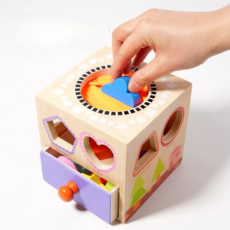 Shape Sorting Touch And Feel Box