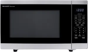 SHARP ZSMC1464KS Countertop Microwave Oven with Removable 12.4" Carousel Turntable. Orville Redenbacher's Certified. 1.4 Cubic Feet, 1100 Watt CuFt, Stainless Steel