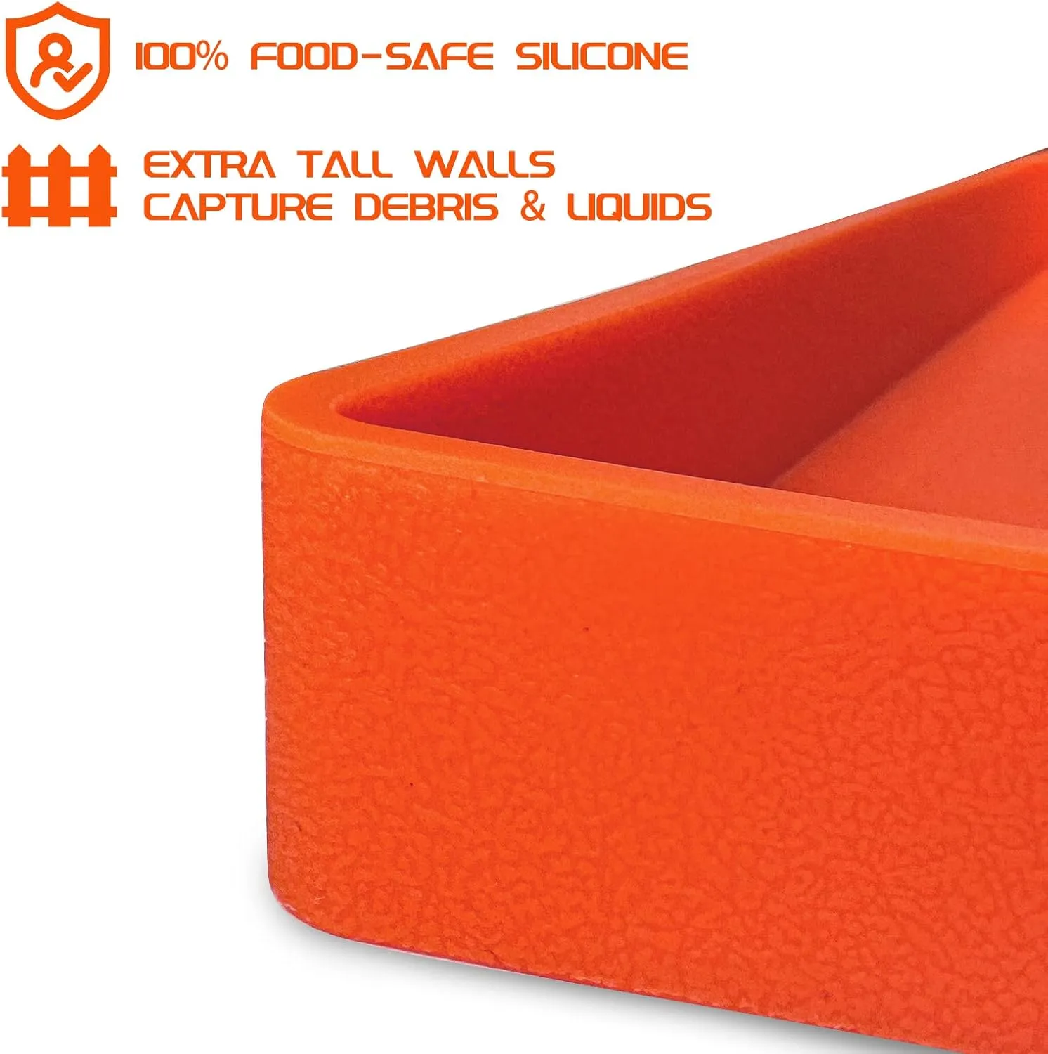 Silicone Griddle Mat for Blackstone 36 Inch, Heavy Duty Food Grade Silicone Griddle Cover, Griddle Accessories for Blackstone Grill, All Season Protective Cover (Orange)