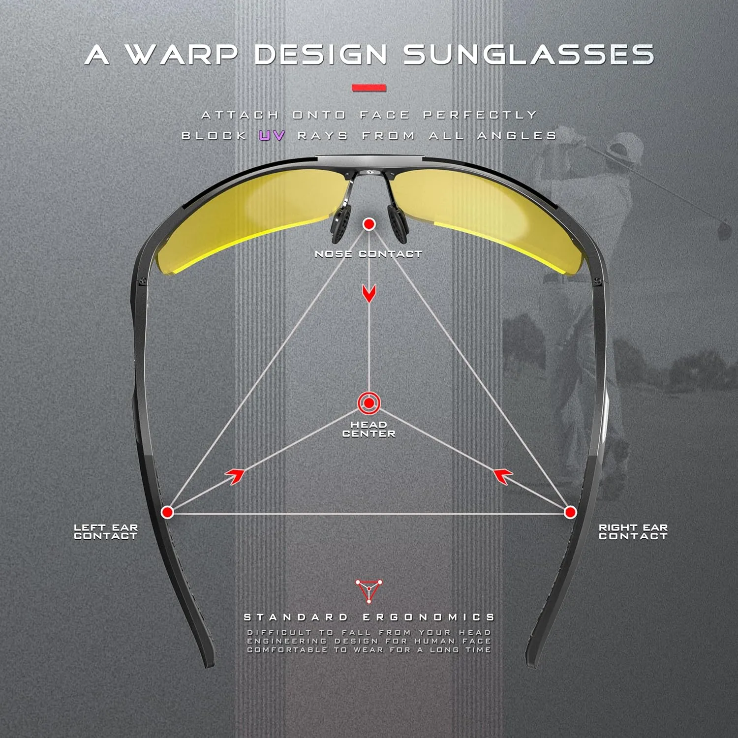 SIPLION Sunglasses Men Polarized for Men's Driving Sport Fishing hiking UV Protection Al-Mg Metal Frame Ultra Light