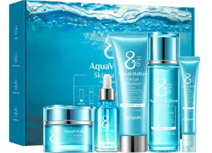 Skin Care Sets for Women, Beauty Hydrated Skincare 5 PCS, Smooth Firm Repair Glow Up, Facial Skincare Routine Kit, Skincare Gift Sets for Face Cleanser, Cream, Eye Cream, Toner, Serum