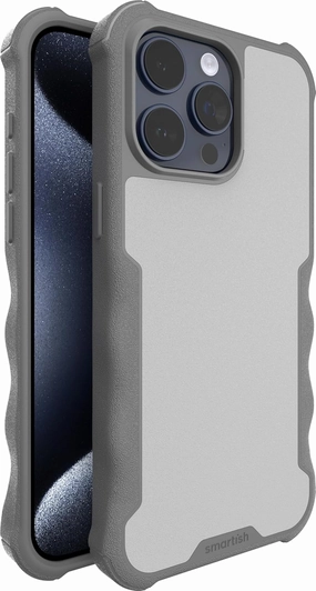 Smartish® iPhone 15 Pro Max Protective Magnetic Case - Gripzilla Compatible with MagSafe [Rugged Heavy Duty Slim Grip Armor Cover] w/Drop Tested Protection for Apple iPhone 15 Pro Max - Gray Area