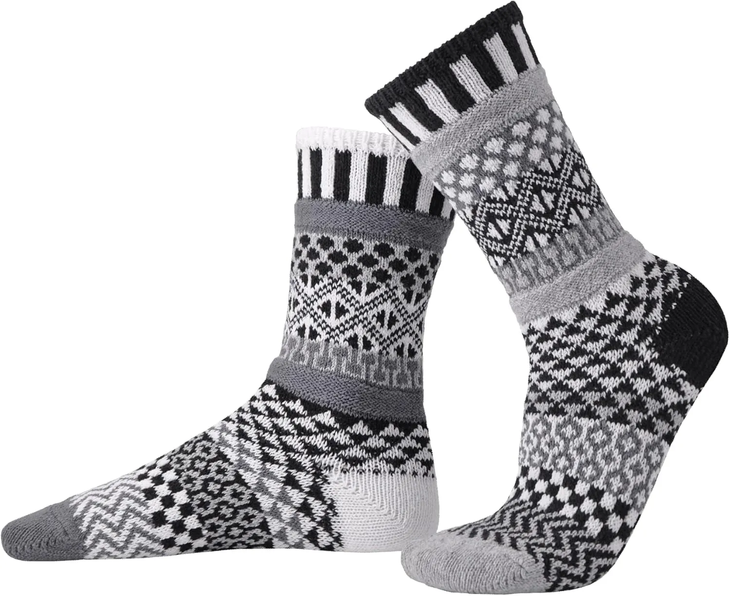 Solmate Socks Colorful Mismatched Socks for Men & Women – Soft, Eco-Friendly Cotton Blend – Fun & Cozy Gift Idea
