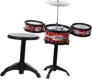 Sosoport 1 Set Musical Drum Set for Preschool Jazz Drum Instrument Enhance Intellectual Development Family Interaction Present for Boys