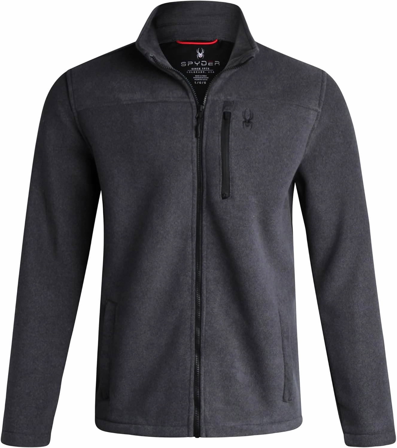 Spyder Mens Fleece Jacket - Soft and Warm Sherpa Bonded Full Zip Up Midweight Outerwear Jackets for Men with UPF30  (S-XXL)