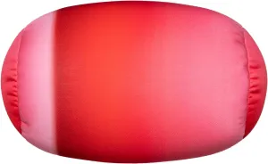 Squish Bean Bed Microbead Pillow Bolster Tube Body Pillow Smooth Cool Touch Fabric Neck & Back Support Throw Travel Pillow Fun Colors (Red Colorful)