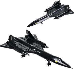 SR-71 Blackbird Building Blocks Set, Suitable for Children Aged 6 and Up, Enhances Fine Motor Skills and Creativity, Ideal Educational Toy and Gift for Kids，183 Pieces