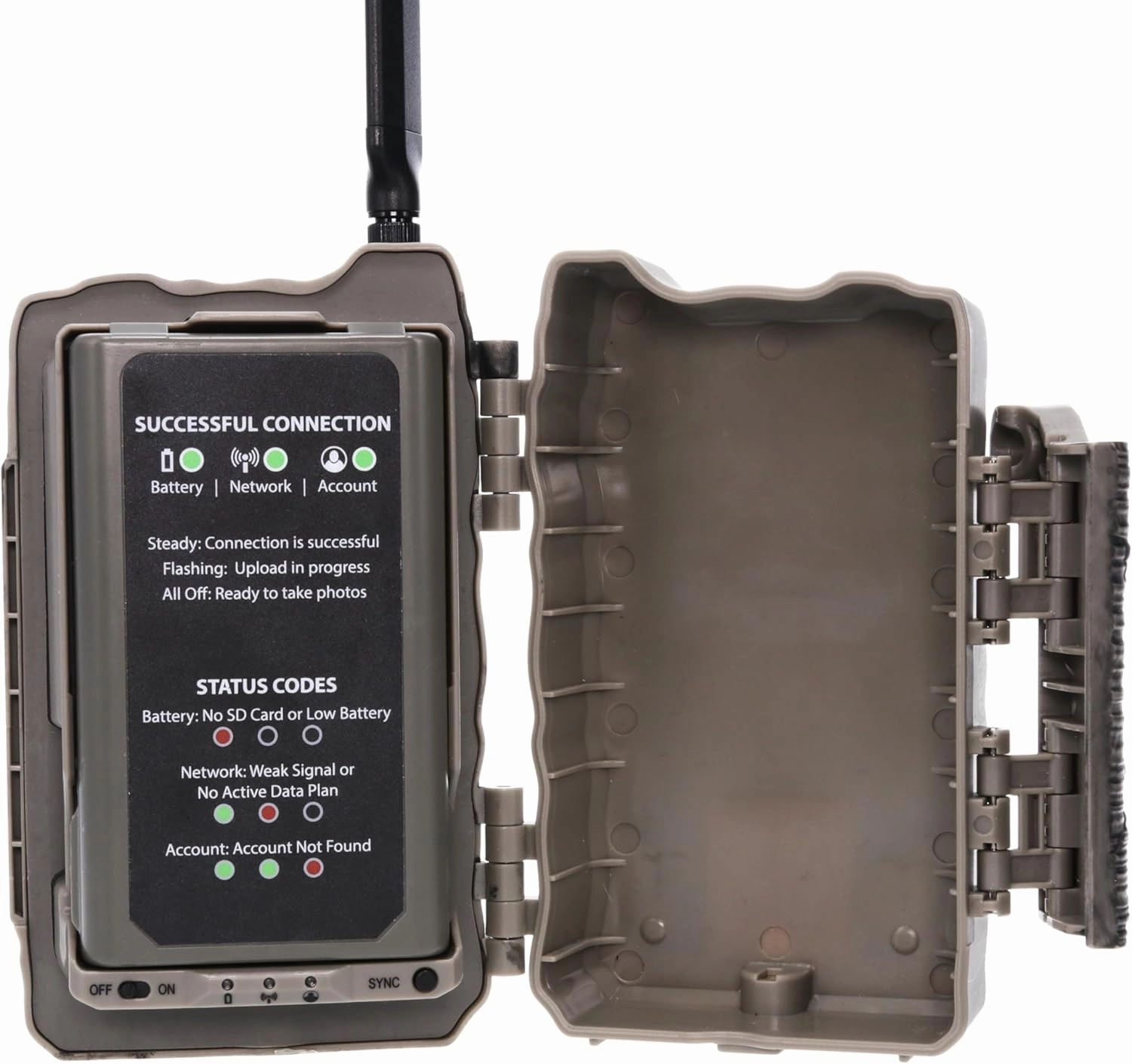 Stealth Cam Deceptor No Glo 80ft Detection & IR Range 40MP Photo 1440P HD Video Capture Remote App Contol Wireless Hunting Cellular Trail Camera - Available on AT&T & Verizon