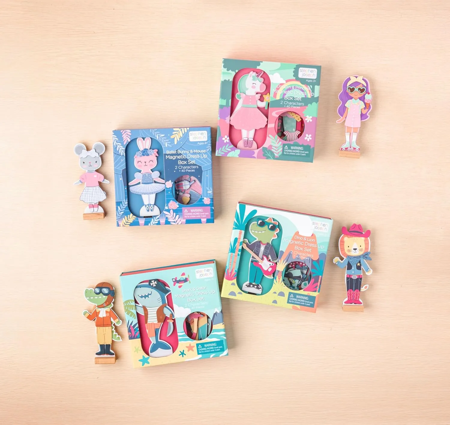 Stephen Joseph, Magnetic Dress Up Doll Bunny and Mouse