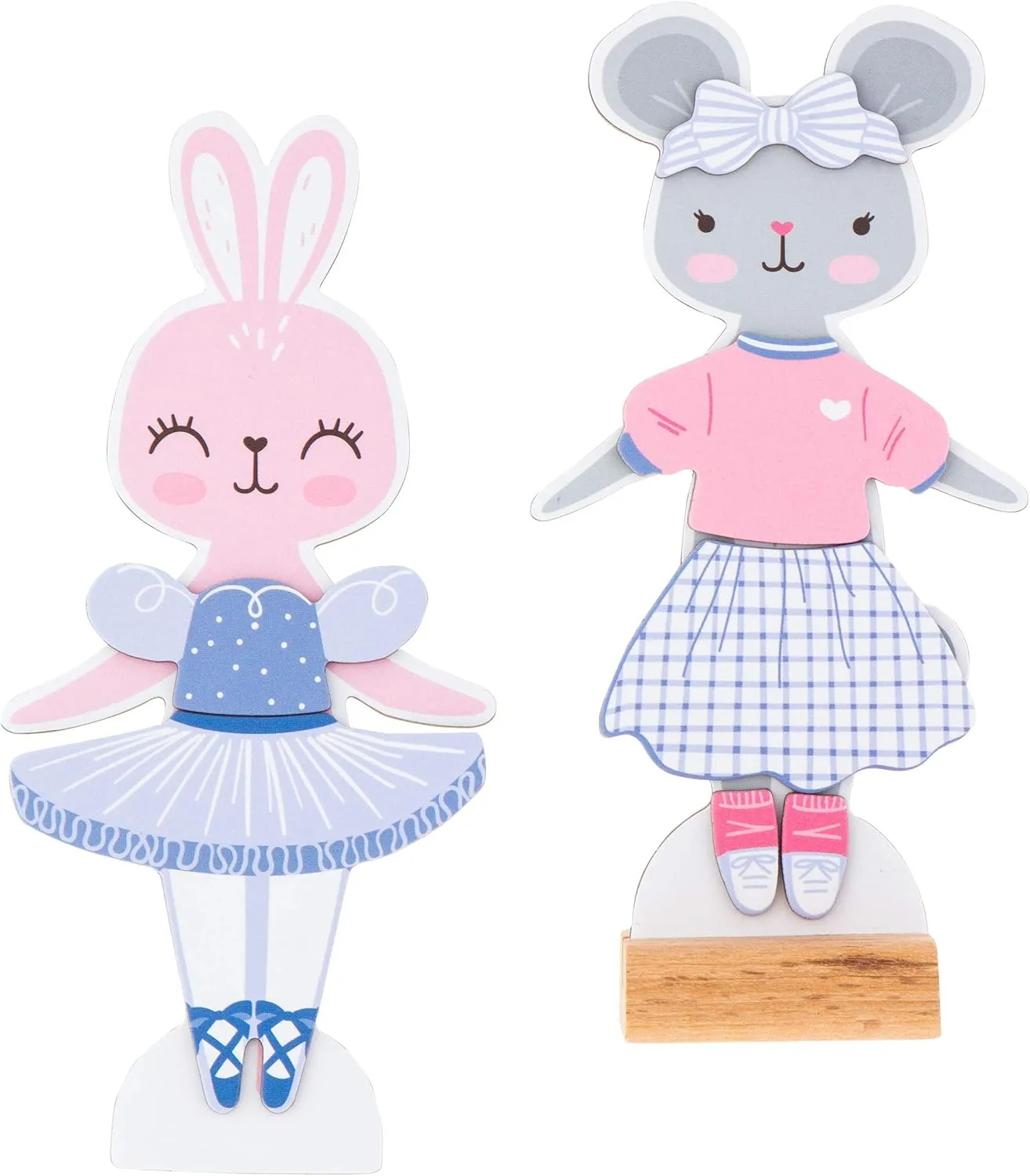 Stephen Joseph, Magnetic Dress Up Doll Bunny and Mouse