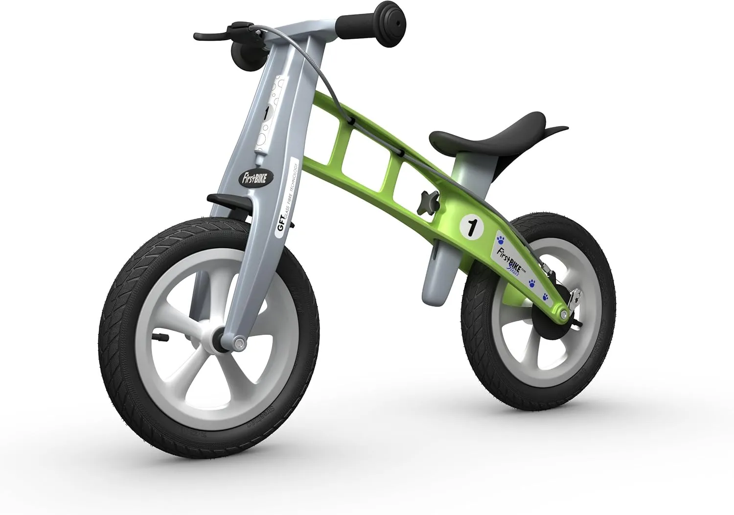 Street Balance Bike with Brake, Green | Balance Bike | Kids Ride-On Toy | 22 Months - 5 Years | Push Bike | No Pedal Bike | Toddler Bike | Age 2, 3, 4, 5