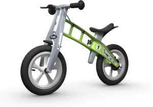 Street Balance Bike with Brake, Green | Balance Bike | Kids Ride-On Toy | 22 Months - 5 Years | Push Bike | No Pedal Bike | Toddler Bike | Age 2, 3, 4, 5