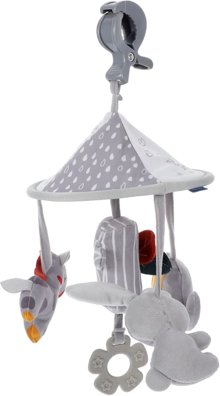 Stroller Hanging Plush Sensory Crib with Cartoon Design for Newborns Engaging Plush for Stroller and Playtime Activities