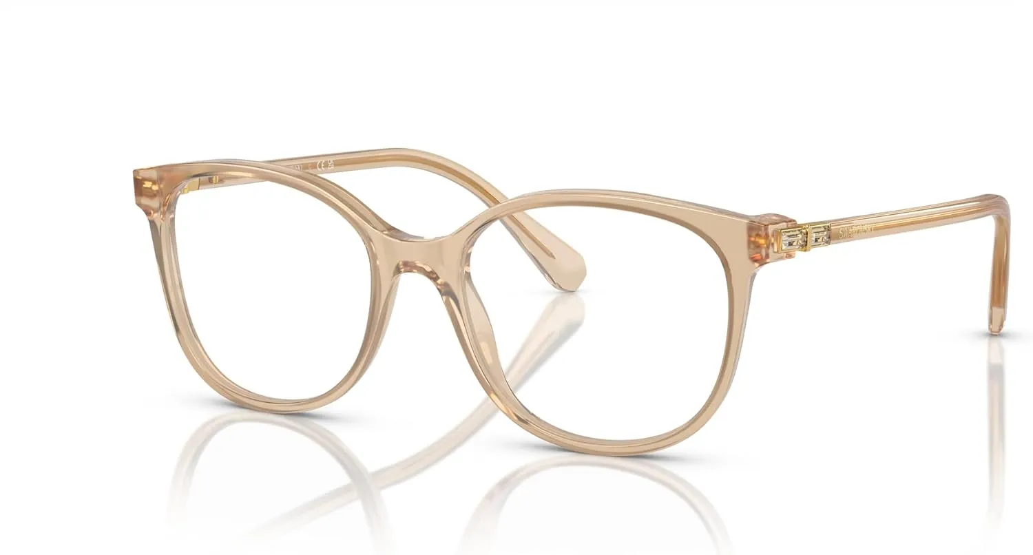 Swarovski Women's Sk2002f Low Bridge Fit Square Prescription Eyewear Frames