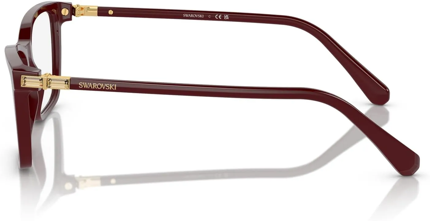 Swarovski Women's Sk2015 Rectangular Prescription Eyewear Frames
