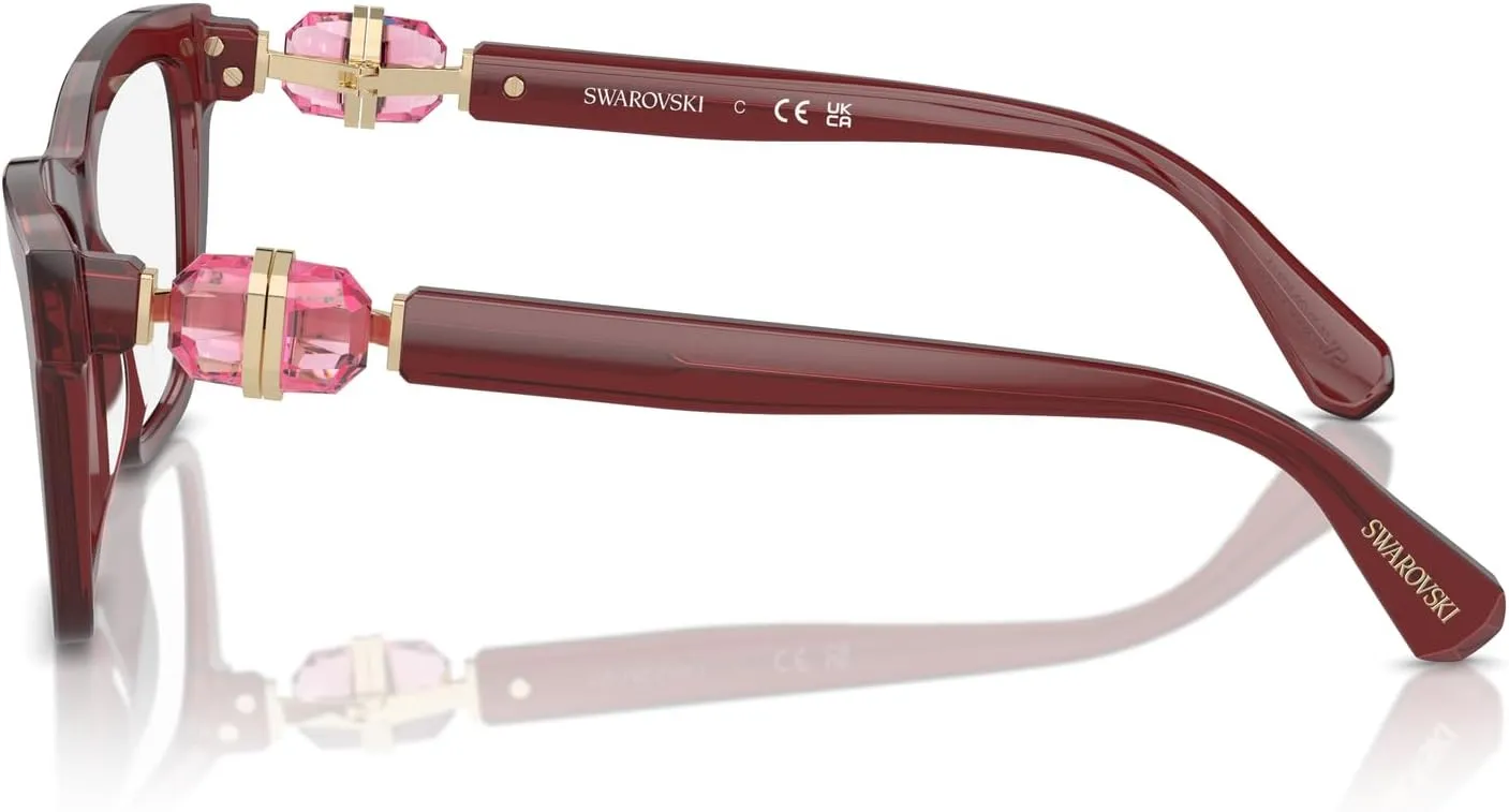 Swarovski Women's Sk2021 Square Prescription Eyewear Frames