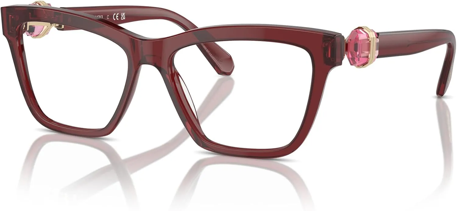 Swarovski Women's Sk2021 Square Prescription Eyewear Frames