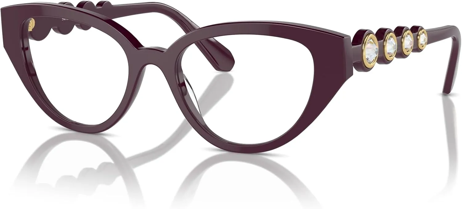 Swarovski Women's Sk2024 Cat Eye Prescription Eyewear Frames