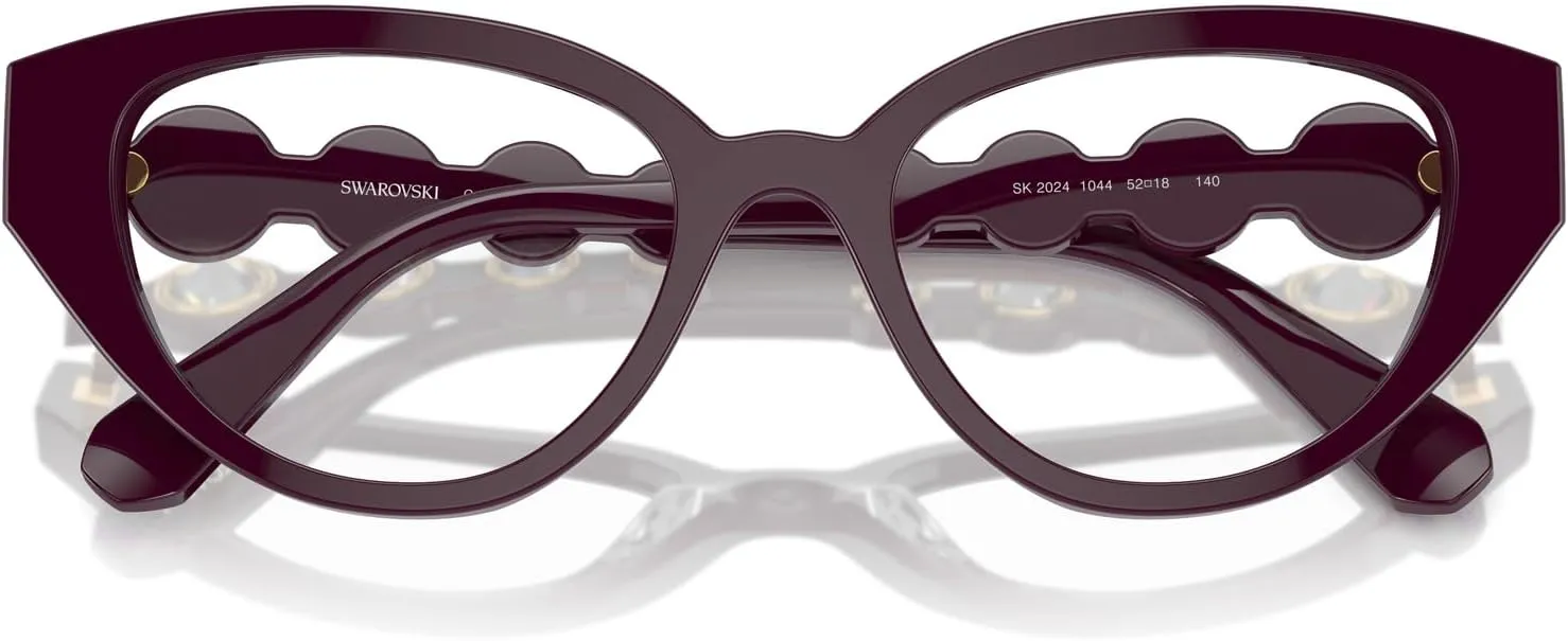 Swarovski Women's Sk2024 Cat Eye Prescription Eyewear Frames