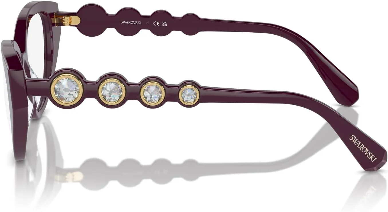 Swarovski Women's Sk2024 Cat Eye Prescription Eyewear Frames