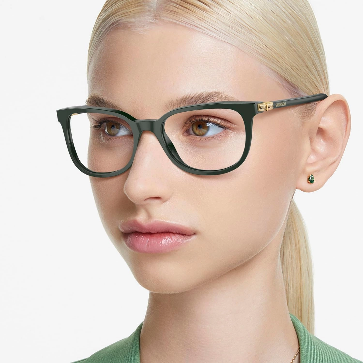 Swarovski Women's Sk2003 Rectangular Prescription Eyewear Frames