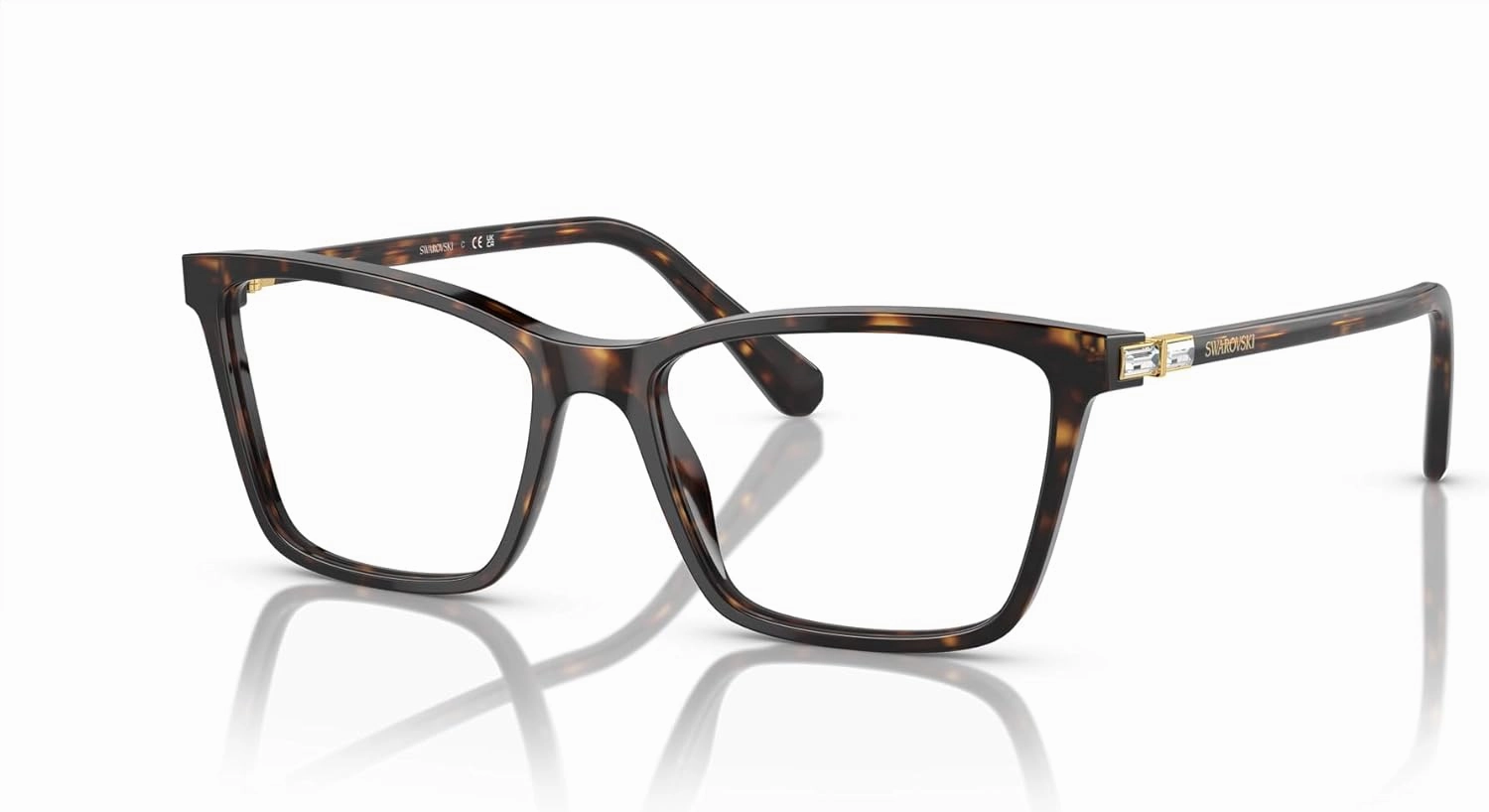Swarovski Women's Sk2015 Rectangular Prescription Eyewear Frames