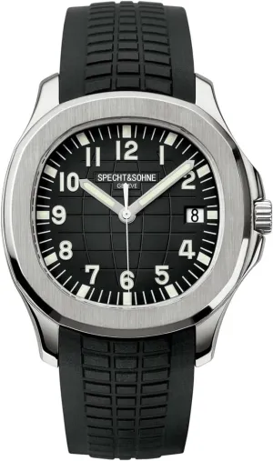 TACTO Specht&Sohne Automatic Watches for Men Rubber Strap Miyota 8215 Movt Classic Mechanical Sport Wristwatch Waterproof 42MM