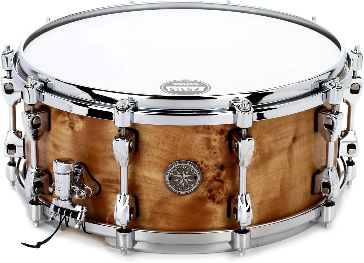 Tama PMM146STM Starphonic Maple 6 x 14 inch Snare Drum - Satin Mappa Burl