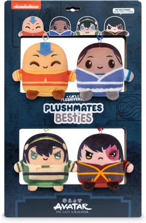 Teeturtle Avatar The Last Airbender Besties Keychains 4 Pack - Novelty Clip-On Plush with Magnetic Hands