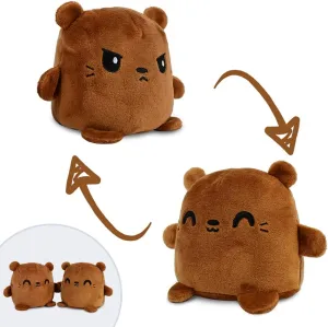 TeeTurtle - Plushmates - Magnetic Reversible Plushies that hold hands when happy - Otter - Huggable and Soft Sensory Fidget Toy Stuffed Animals That Show Your Mood - Gift for Kids and Adults!